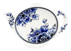 Ceramic Tea Bag Holder - Delft Blue Style  