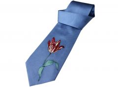 Neck tie Single Tulip, blue