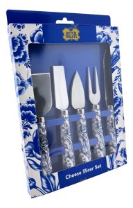 5 delige kaasmessenset "Delfts Blauw"