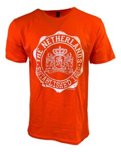 T-Shirt "The Netherlands Established 1815" - Oranje