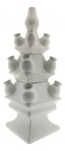 Tulpenvaas wit, 3 delig, 40 cm