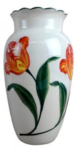Vaas Tulp Oranje, 21cm