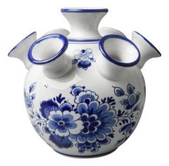 Tulpenvaas bloemen blauw groot