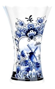 Vase - Delft Blue Motif with Windmill, 12 cm