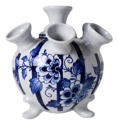 Tulpenvaas op pootjes Elegante Bloemen, 17 cm