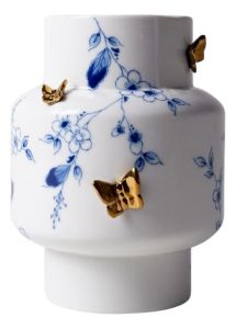 Butterfly Gold Vase - 17 cm