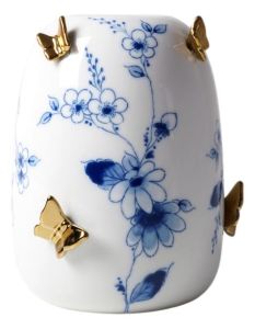 Butterfly Gold Vase - 11 cm