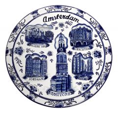 Wandtegel Amsterdam, 20cm