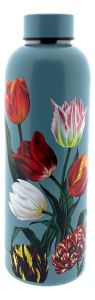Water bottle Pretty Tulips Green