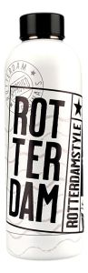 Waterfles Rotterdam - 500 ml Zwart/Wit