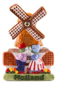 Magneet "Windmolen met Kussend Paar"