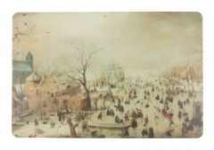 Placemat "Winterlandschap met schaatsers, Hendrick Avercamp"