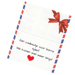 Cadeauberichtje toevoegen